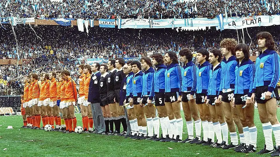 Argentina y Holanda antes de la final de 1978