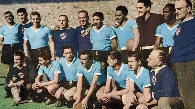 Formación de Uruguay en el Mundial de 1950.