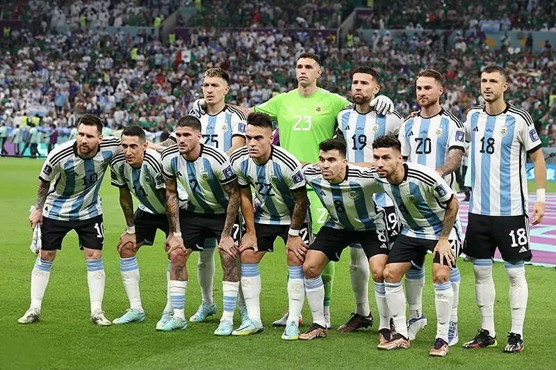 Formación de Argentina en Qatar 2022.