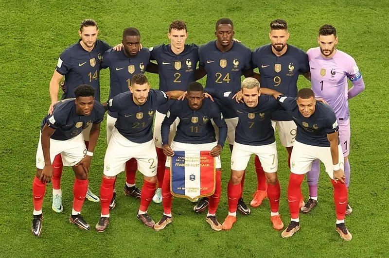 Equipo de Francia en el Mundial de Qatar 2022.