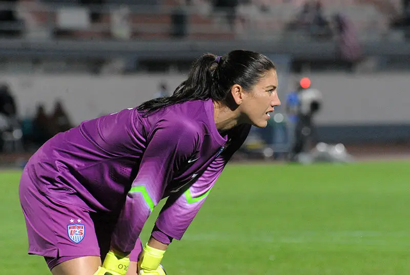 Hope Solo con Estados Unidos en el año 2015.