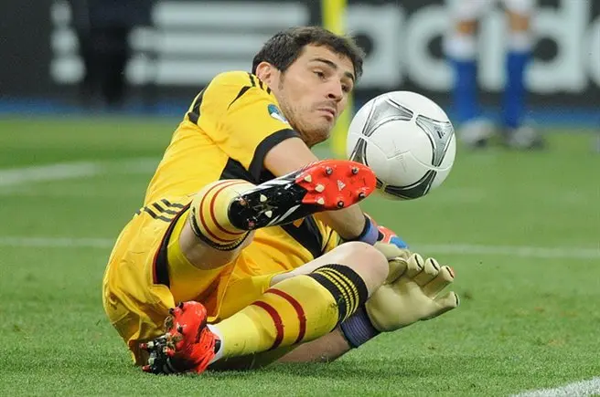 Iker Casillas en la final de la Eurocopa 2012.
