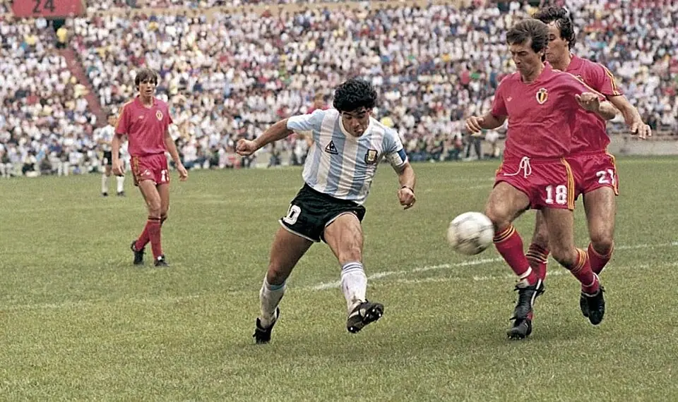 Gol de Maradona contra Bélgica en 1986.