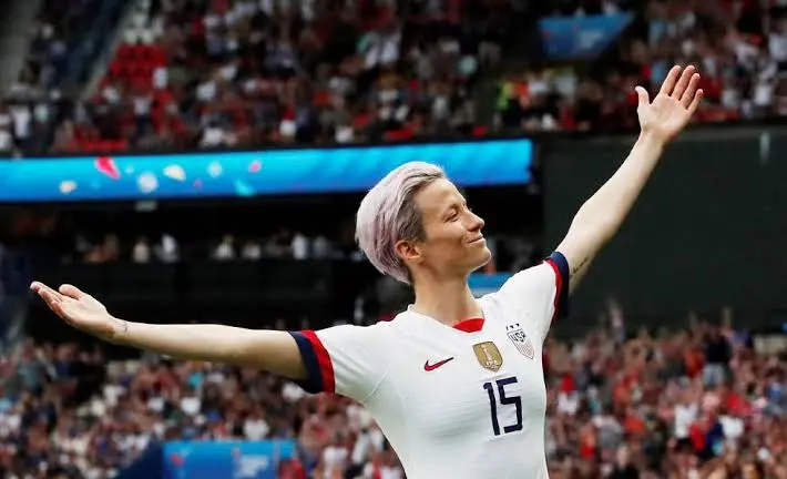 Megan Rapinoe en el Mundial de Francia 2019.