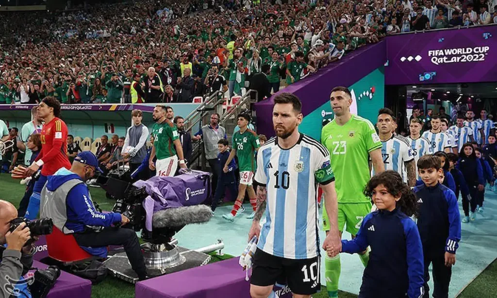 Argentina y México antes de enfrentarse en el Mundial de Qatar 2022.