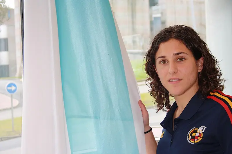 Vero Boquete con la selección española. 