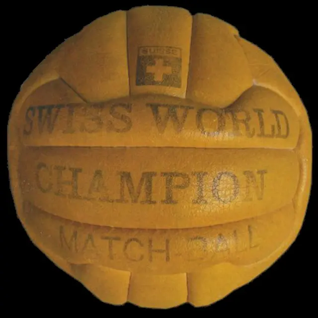 El Swiss World Champion, balón oficial de Suiza 1954.
