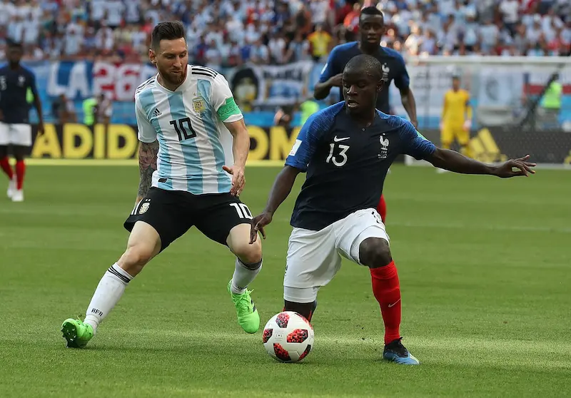 Argentina y Francia se enfrentaron en el Mundial de Rusia 2018.