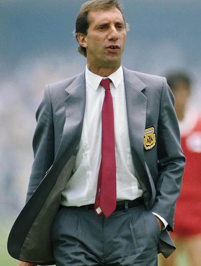 Carlos Bilardo en el Mundial de México 1986.