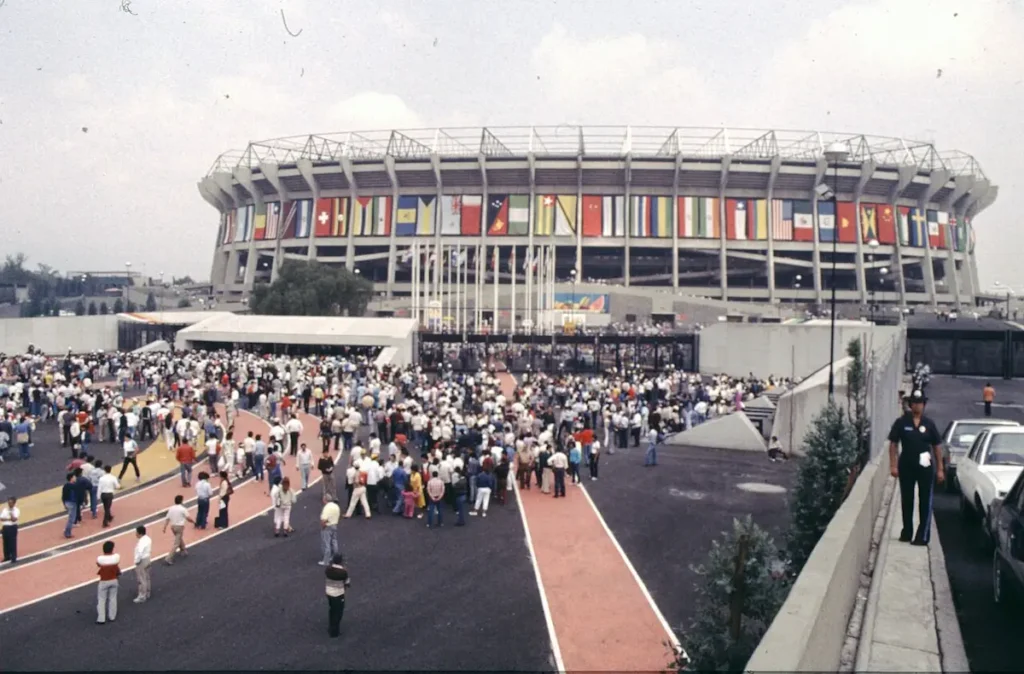 Estadio Azteca durante el Mundial de 1986.