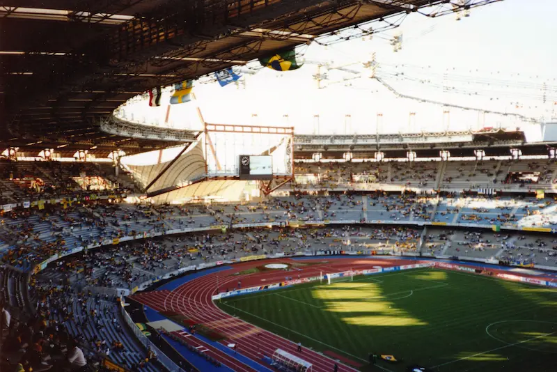 Estadio Delle Alpi en el Mundial de Italia 90.
