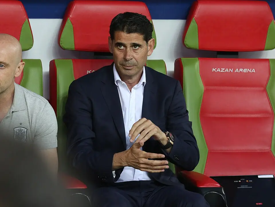 Fernando Hierro durante el Mundial de Rusia 2018.