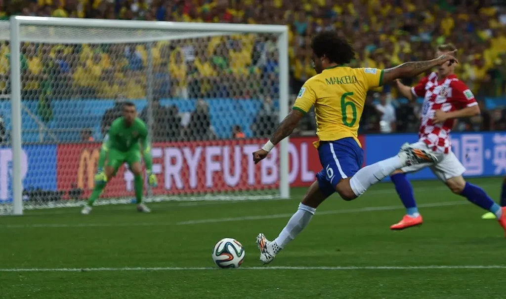 Marcelo Vieira, uno de los mejores laterales brasileños en el Mundial de 2014.