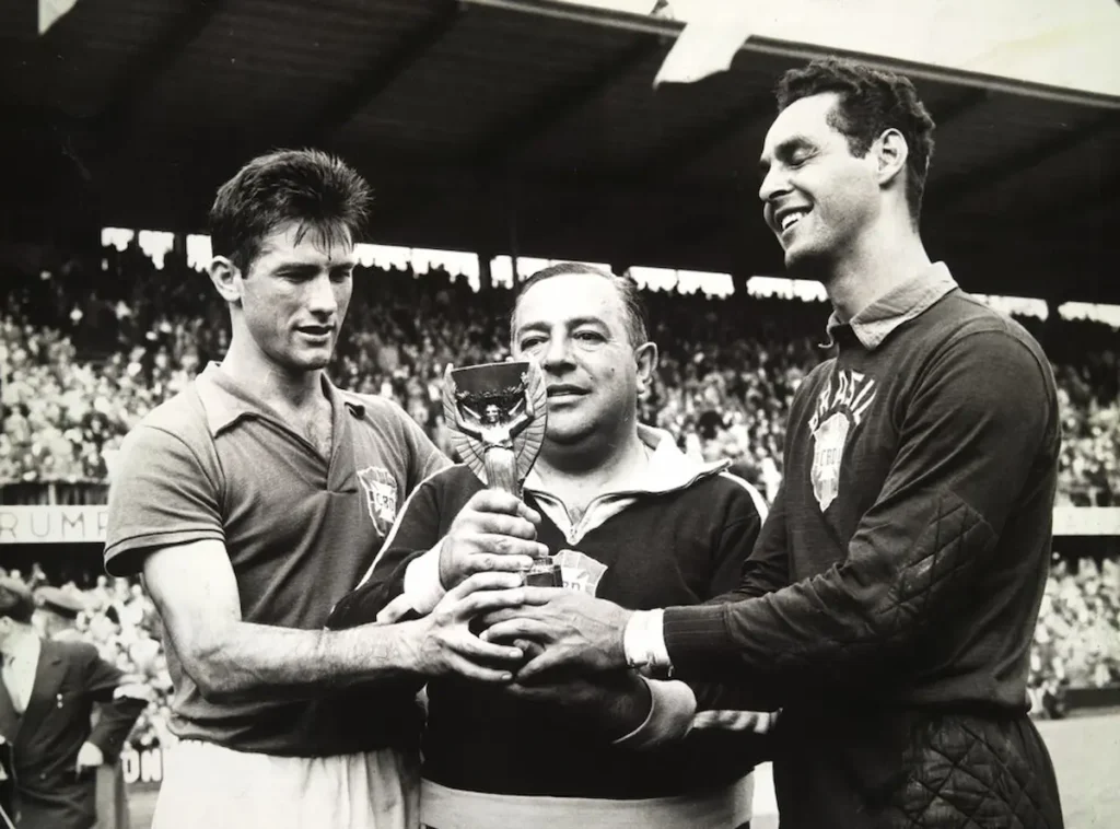 Vicente Feola entrenador de Brasil en el Mundial de Suecia 1958.