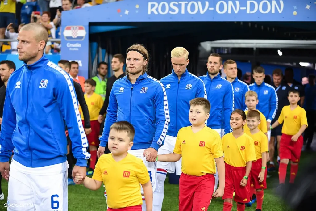 Selección de Islandia en el Mundial 2018 celebrado en Rusia.