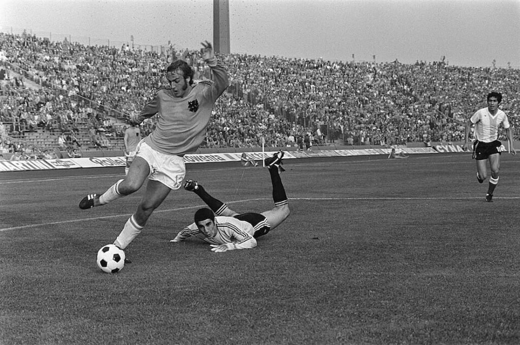 Johan Neeskens durante el Mundial de Alemania 1974.