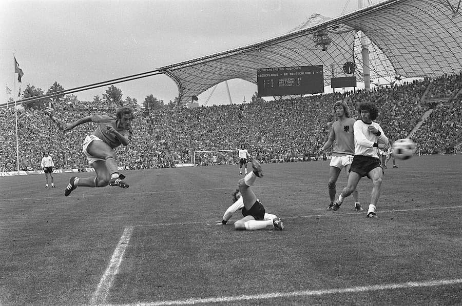 Johan Neesens en la final contra Alemania en 1974.