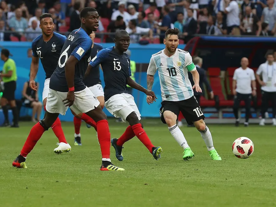 Paul Pogba y Kanté en el Mundial 2018.