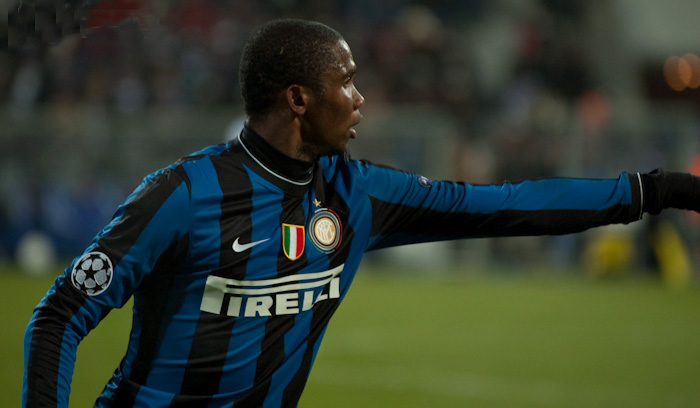 Samuel Eto'o en su etapa en el Inter de Milan.