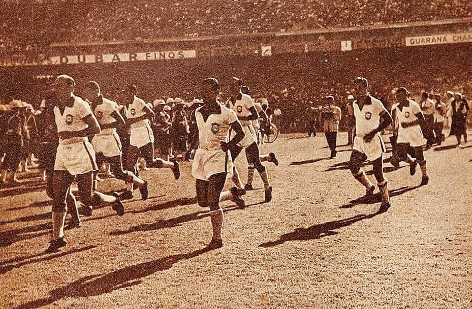 La camiseta de Brasil en el Mundial de 1950.
