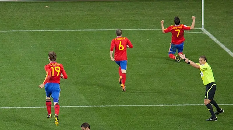 gol de David Villa contra Portugal en el Mundial 2010.