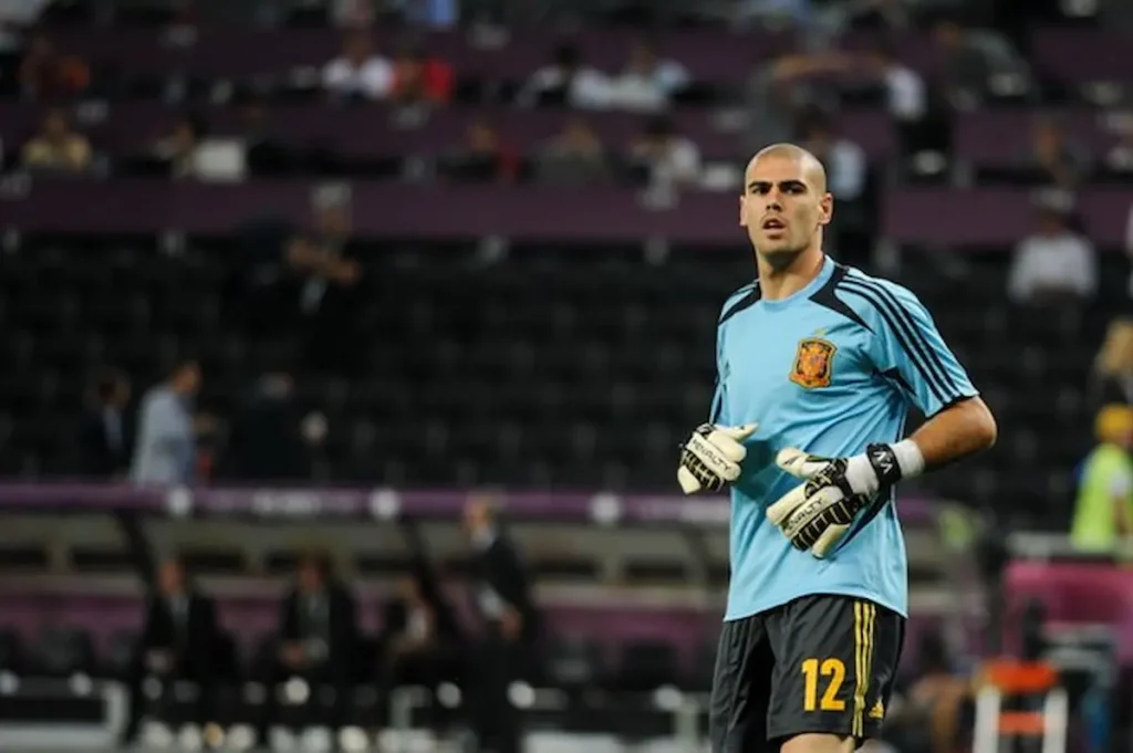 Victor Valdés, uno de los campeones del mundial sin jugar ni un minuto.