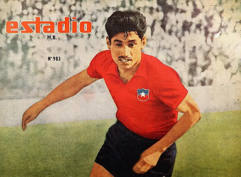 Eladio Rojas, leyenda del fútbol chileno.