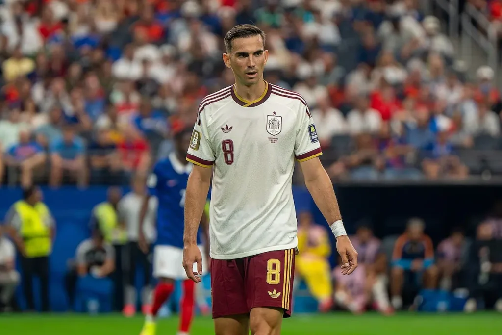 Fabián Ruiz en un partido del Mundial 2026 con España.