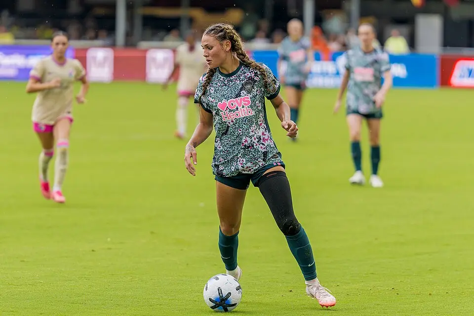 Trinity Rodman en un partido con Washington Spirit.