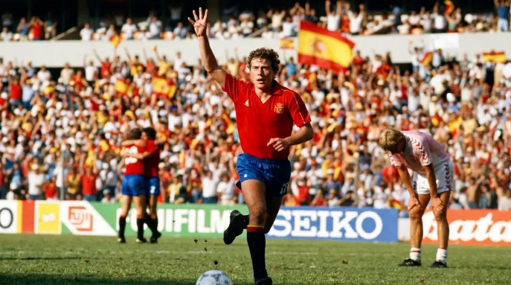 Emilio Butragueño fue la gran estrella de España en el Mundial de México 1986.