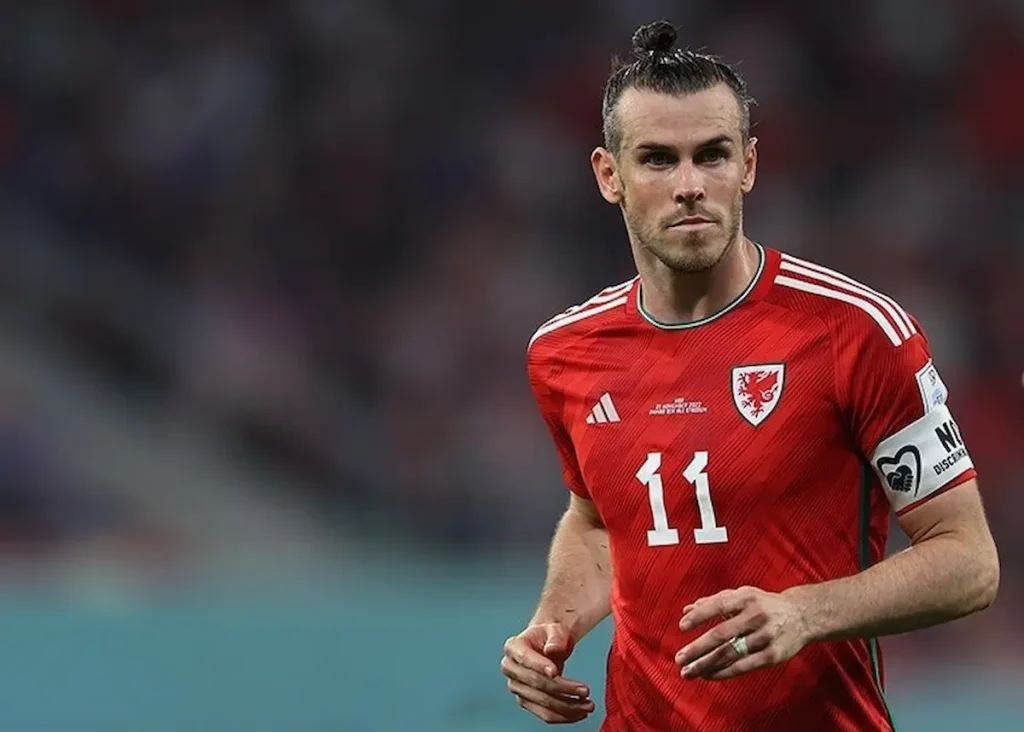 Gareth Bale con la selección de Gales.