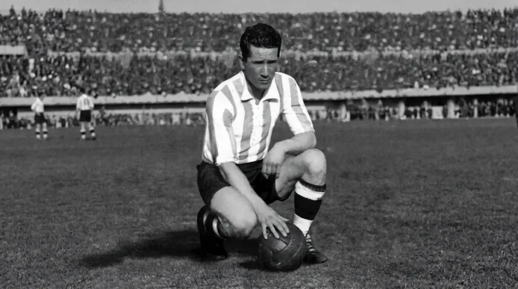 Guillermo Stábile, máximo goleador del Mundial de Uruguay 1930.